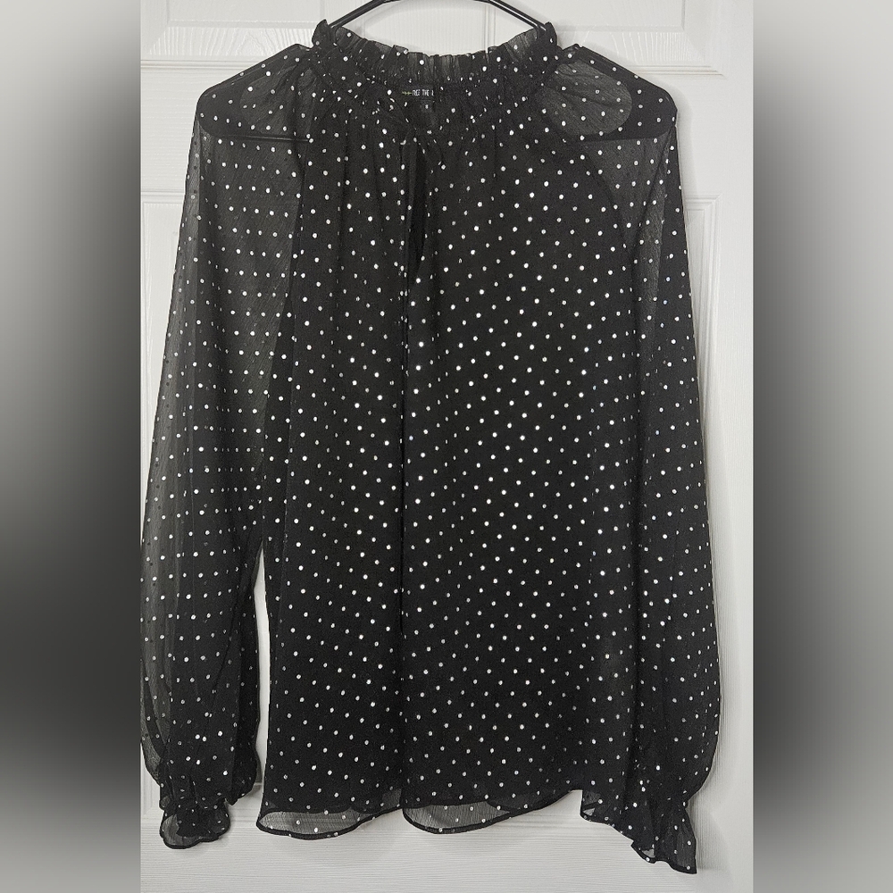 💐Free The Roses Nearly Sheer Blouse